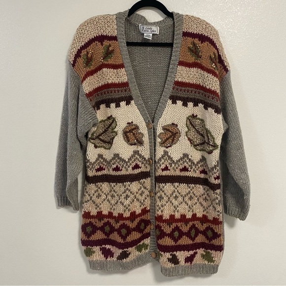 A Little Extra Spice Vintage Button Knit Cardigan Size 20W - Picture 7 of 17